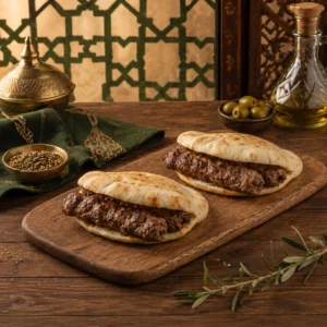 meat kebab sandwich
