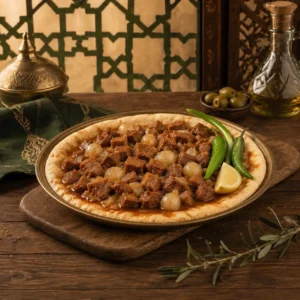 Mosul-style fried meat and broth